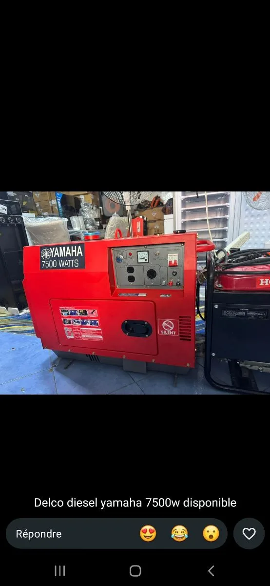 Génératrice yamaha de 7500w à 10000watts